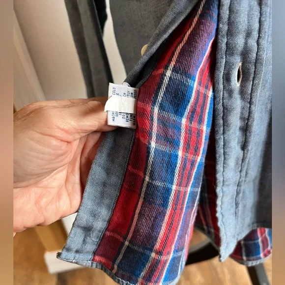 Men’s Ralph Lauren Denim Button Down Long Sleeve w/Flannel Linning - Picture 5 of 9